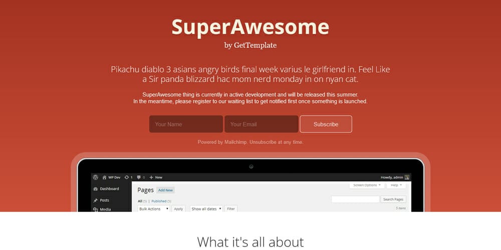 Free Under Construction Html Templates 70 SuperAwesome