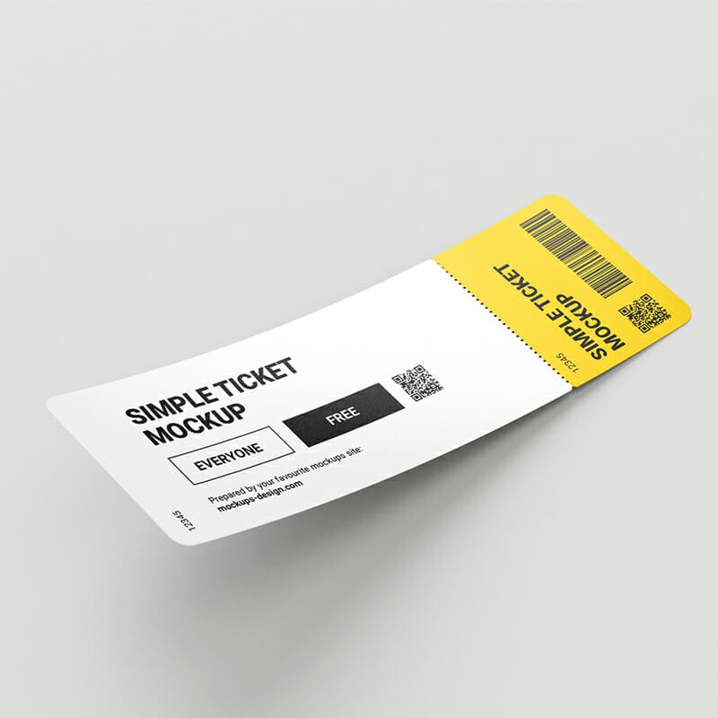 Ticket Mockup