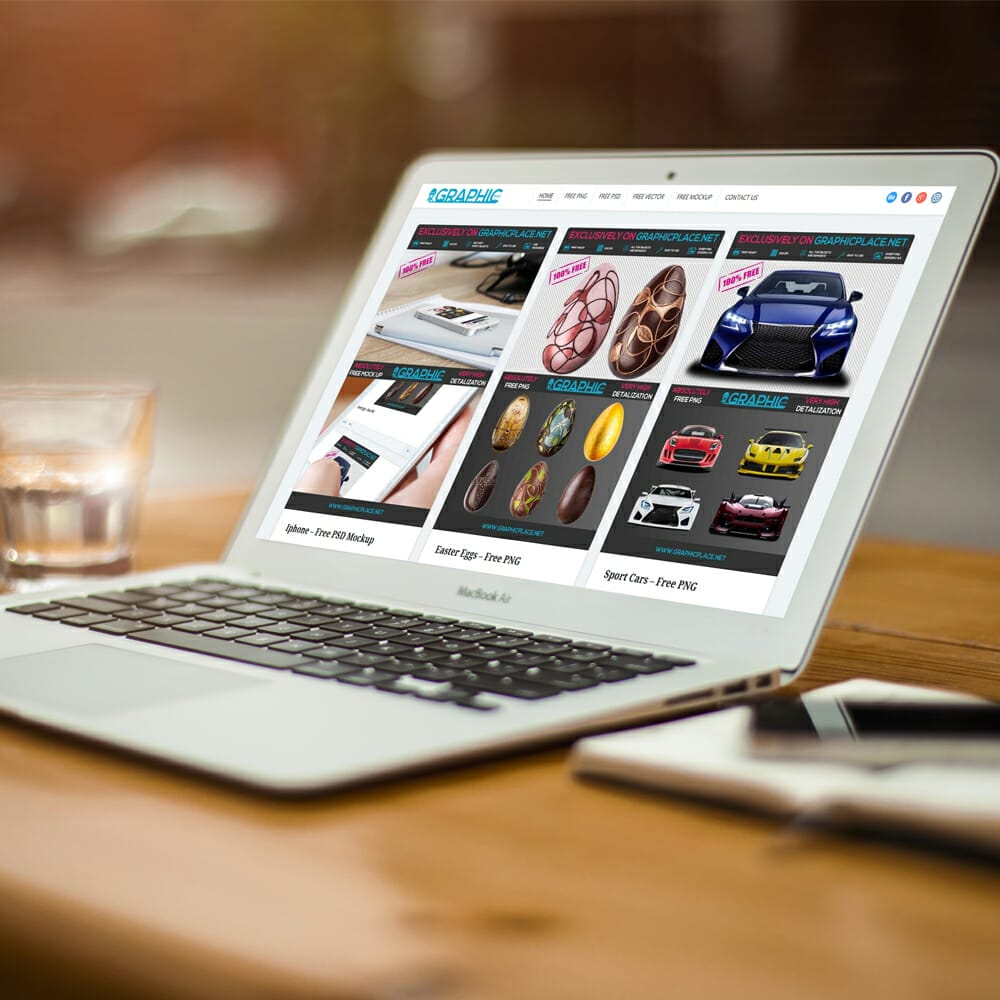 Workspace Free PSD Mockup