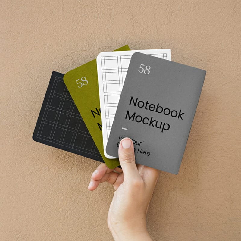 A5 Notebook Cover Mockup