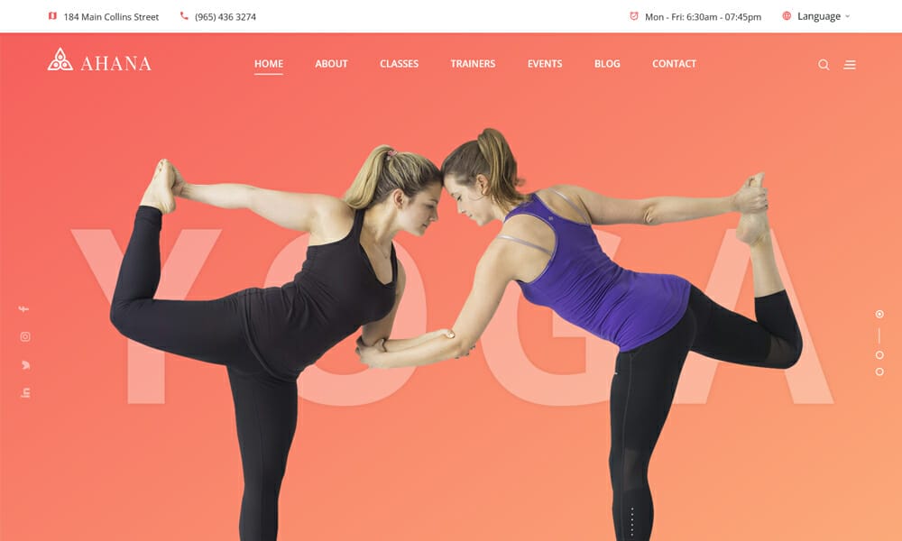 Ahana – Free HTML5 Fitness Website Template