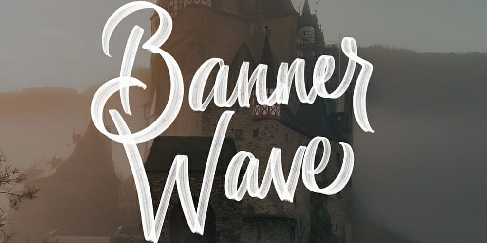 Banner Wave Procreate Brush