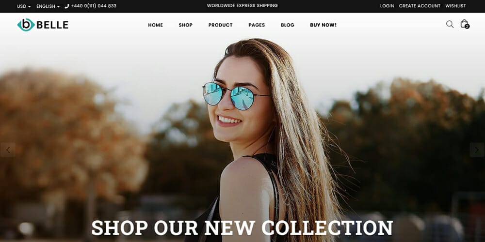 Belle Bootstrap 4 HTML Template