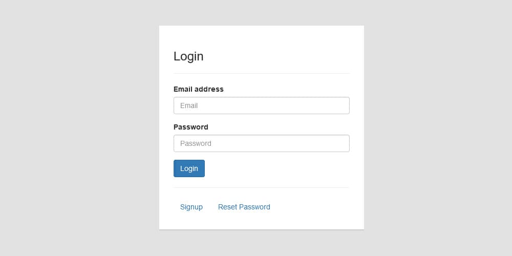 Free Bootstrap Form Templates 35 Bootstrap 3 Centered Login Form