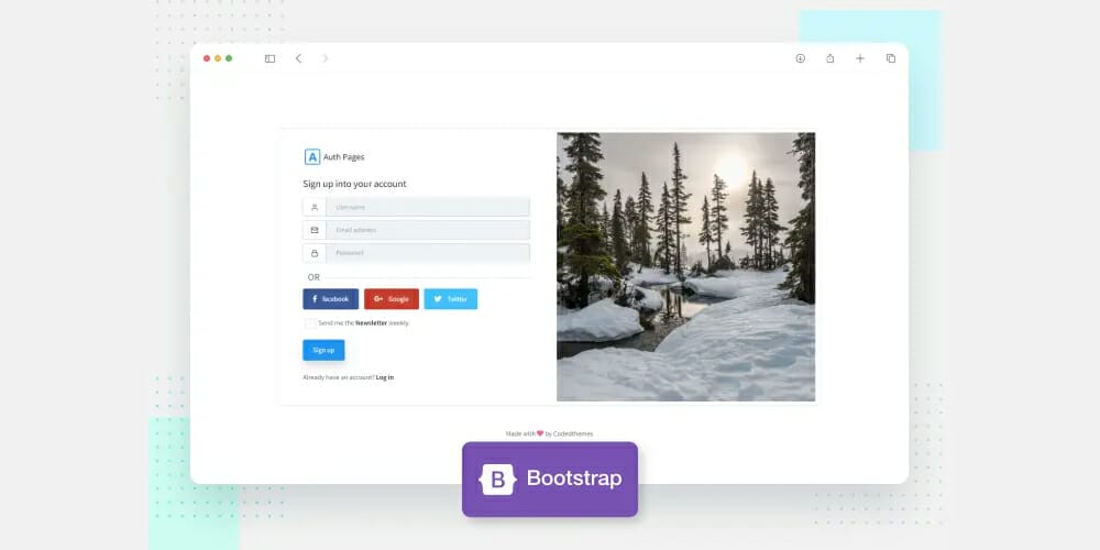 Free Bootstrap Form Templates 32 Bootstrap 4 Authentication Forms