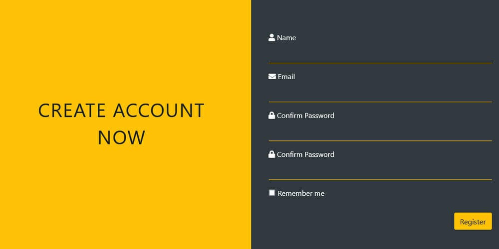 Free Bootstrap Form Templates 28 Bootstrap 4 Registration Form Template