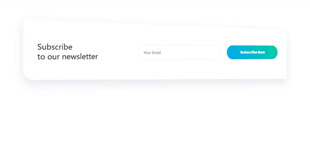 Bootstrap 4 Subscription Newsletter