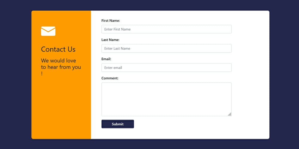 Bootstrap Contact Form