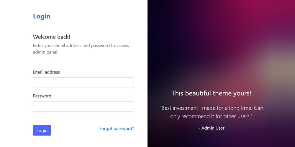 Free Bootstrap Form Templates 26 Bootstrap Login with Overlay Image