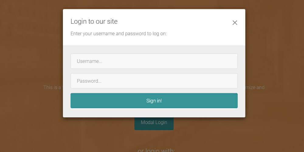 Free Bootstrap Form Templates 34 Bootstrap Modal Login Forms