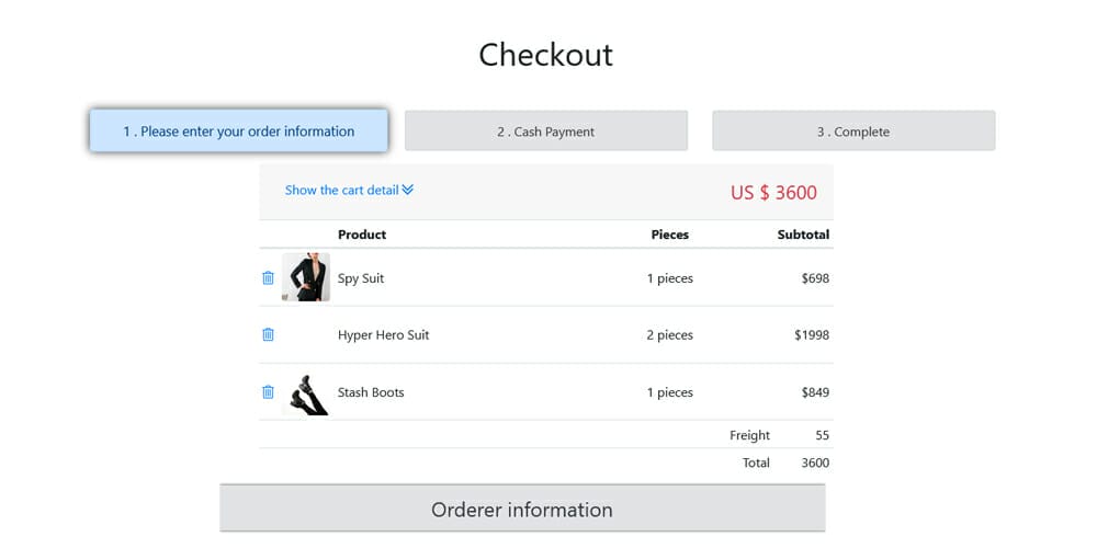 Free Bootstrap Shopping Cart Templates » Css Author