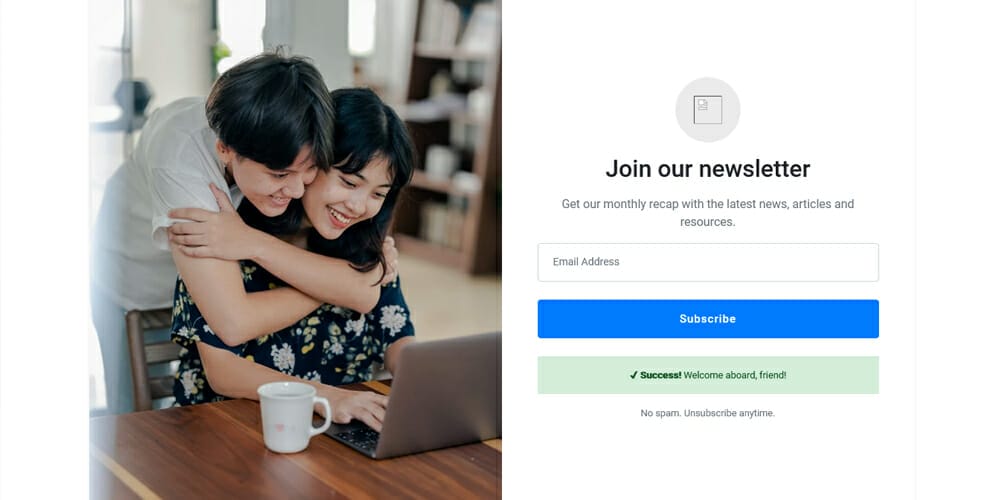 Free Bootstrap Form Templates 62 Bootstrap Subscribe Newsletter Design