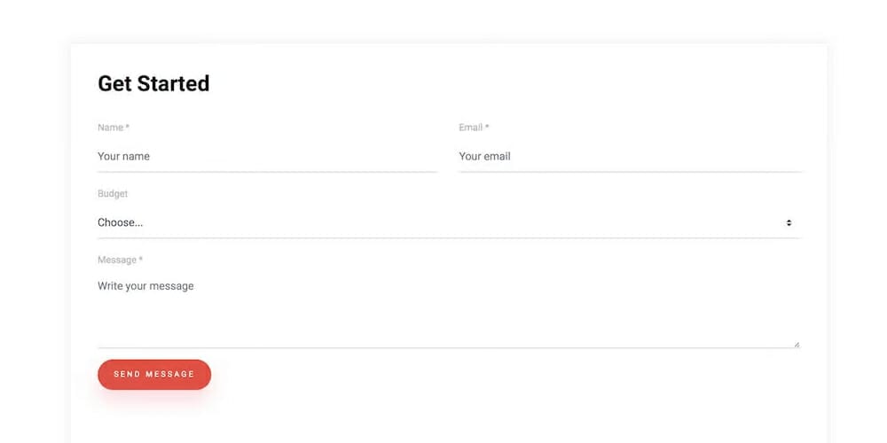Free Bootstrap Form Templates 82 Contact Form V19