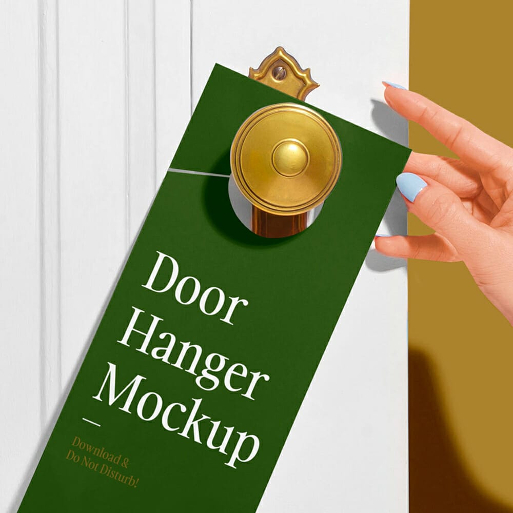 Door Hanger PSD Mockup