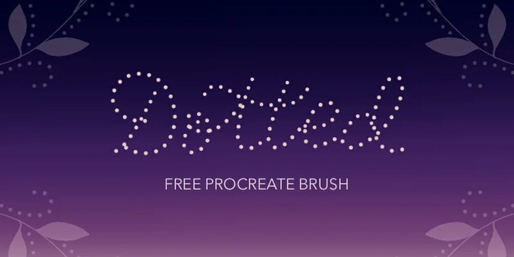 Dotted Brush for Procreate Lettering