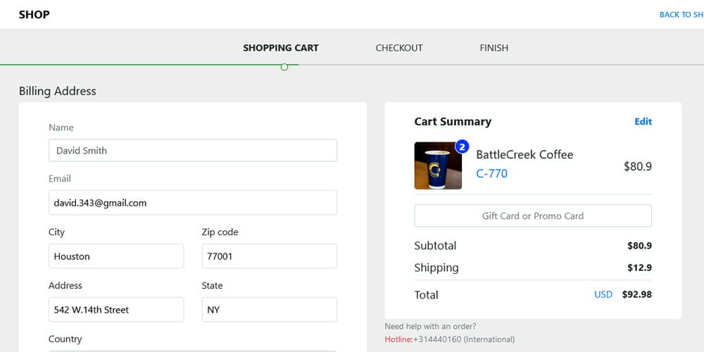 Free Bootstrap Shopping Cart Templates » Css Author