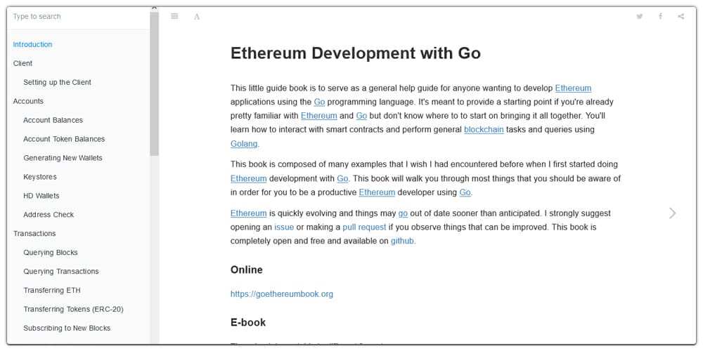 Ethereum Development with Go