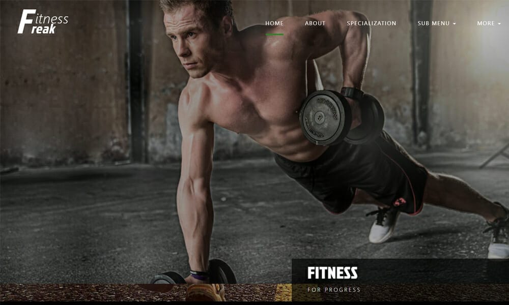 Fitness Freak - Free Fitness Html 5 Template
