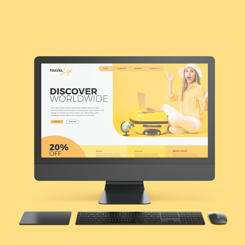 Free AD Mockup PSD Template