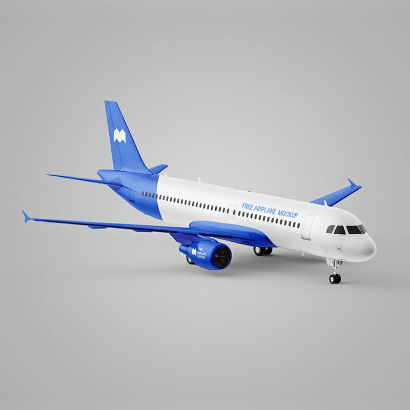 Free Airplane Mockup