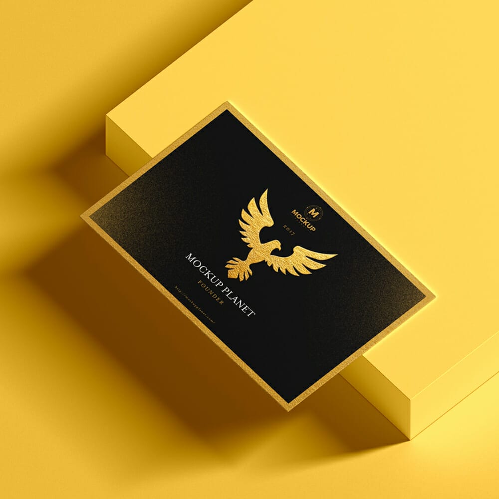 Free Brand Identity Business Card Mockup Design