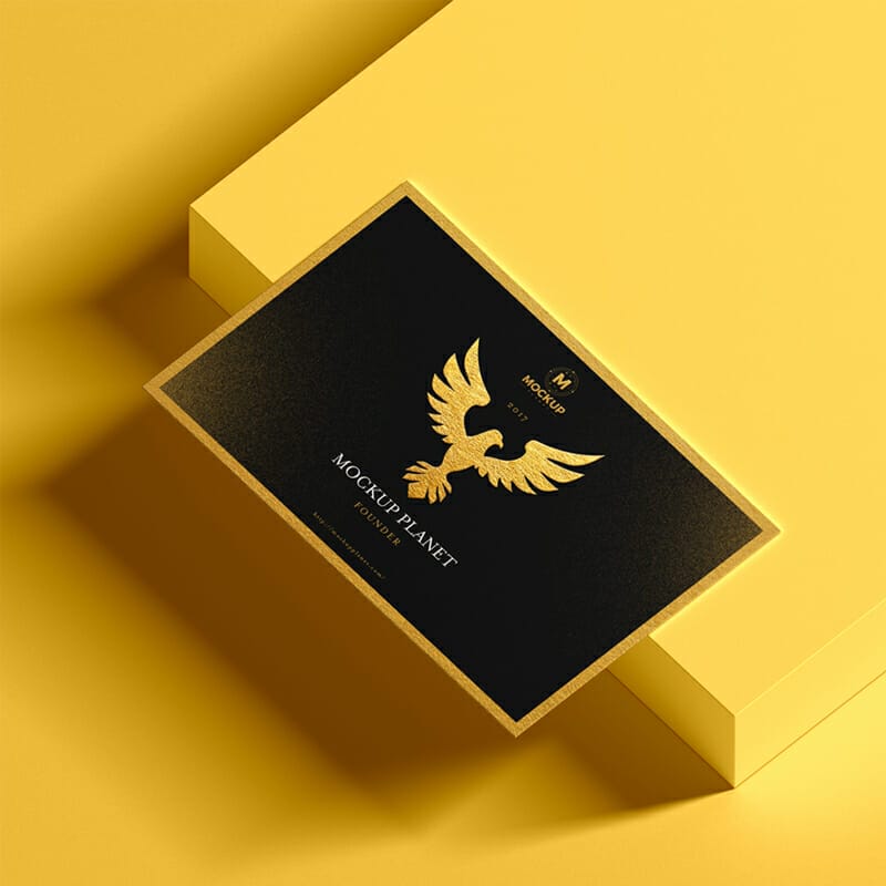 Free Brand Identity Business Card Mockup Design