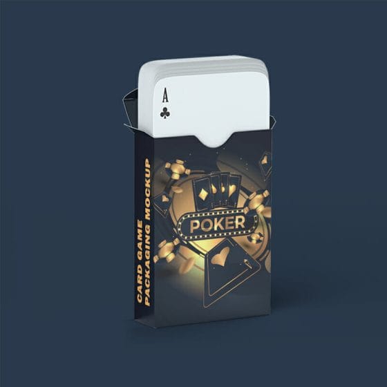 Free Card Game Packaging Mockup PSD Template