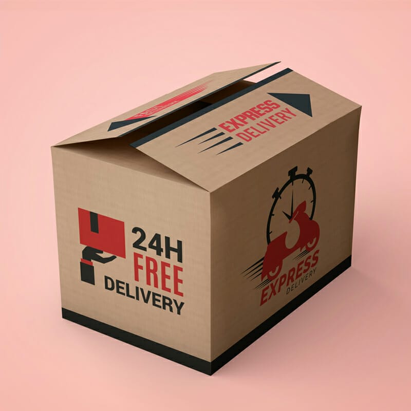 Free Delivery Box Mockup » CSS Author