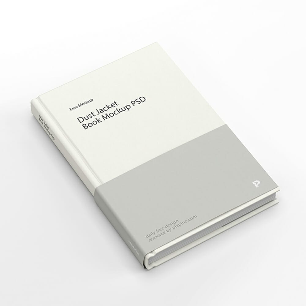 Free Dust Jacket Book Mockup PSD