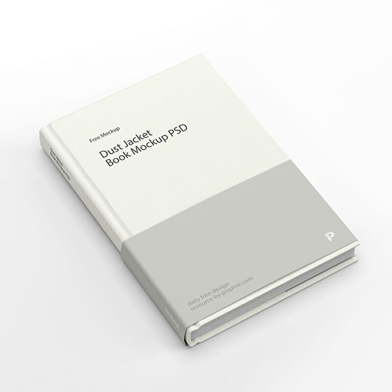 Free Dust Jacket Book Mockup PSD
