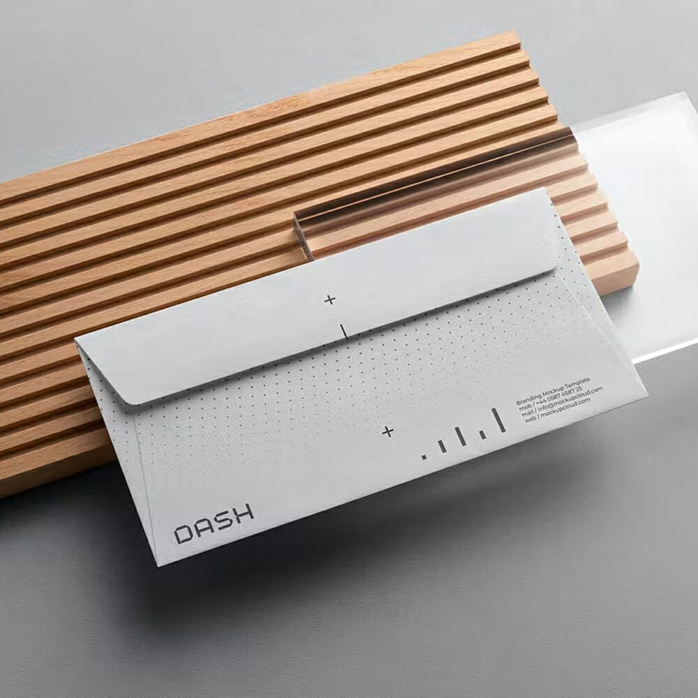 Free Envelope DL Branding Mockup