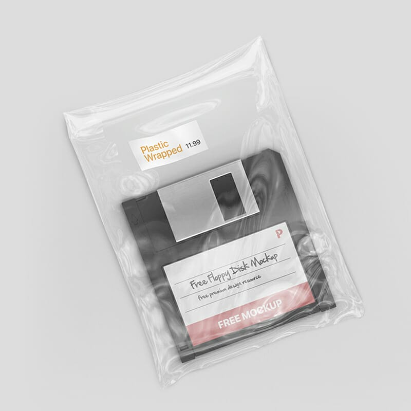 Free Floppy Disk Mockup