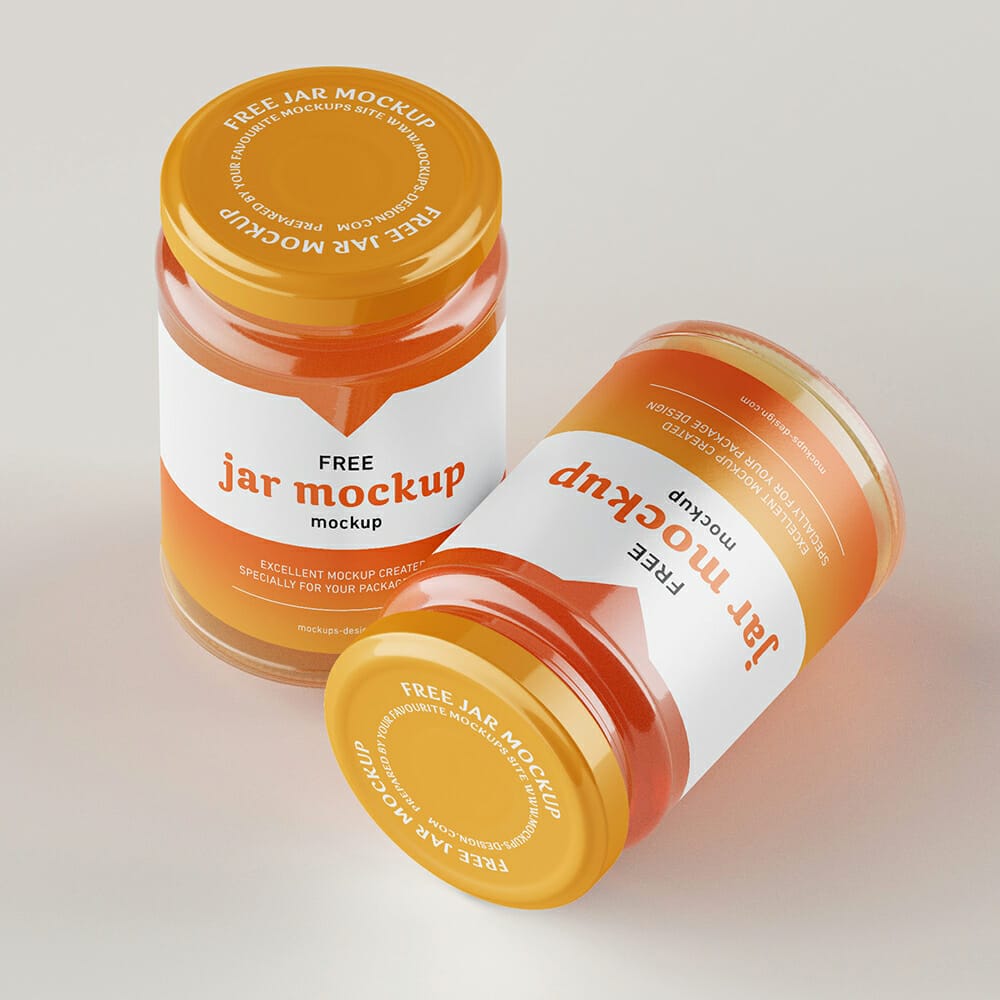 Free Honey Jar Mockup