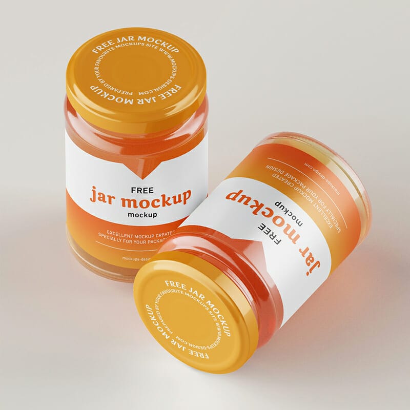 Free Honey Jar Mockup