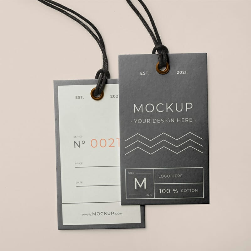 Free Label Hang Tag Mockup » CSS Author