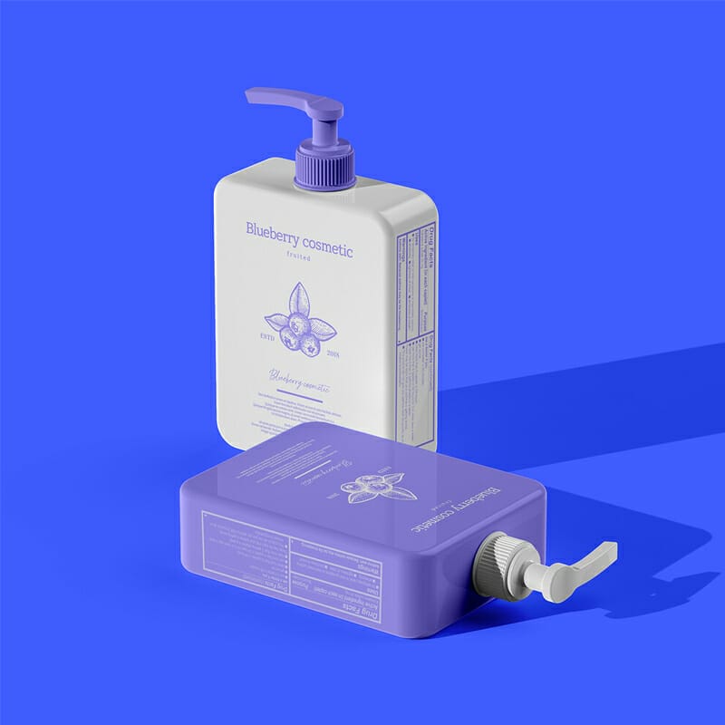 Free Lotion Bottle Mockup PSD