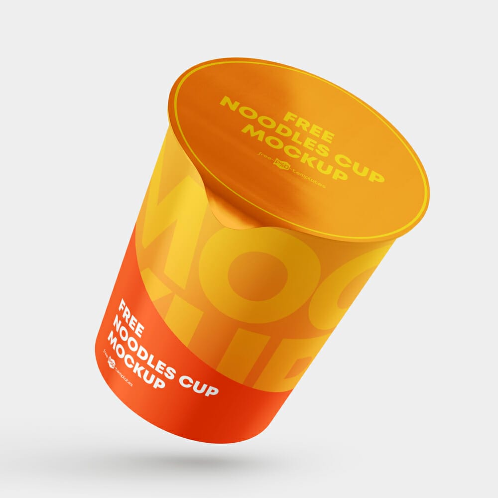 Free Noodles Cup Mockup