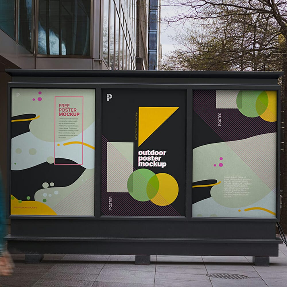 Free Outdoor Poster Mockup