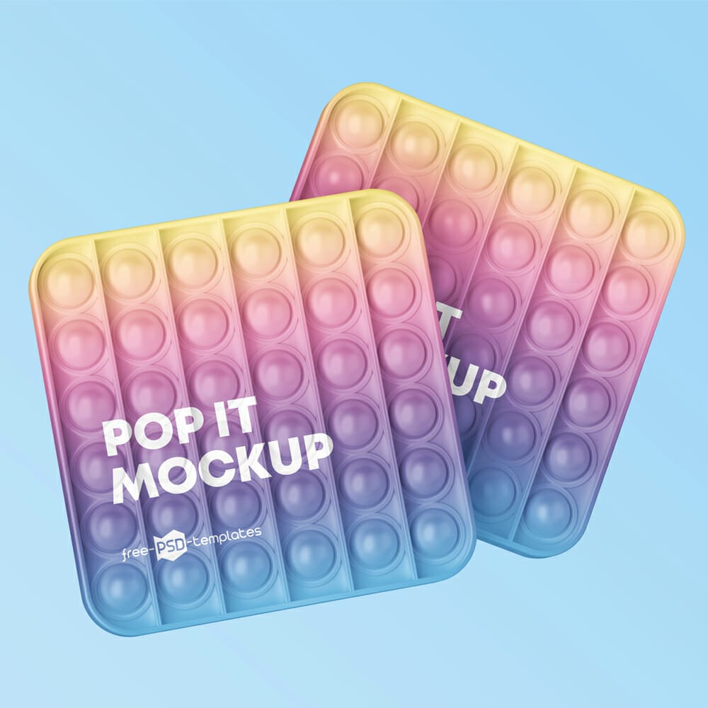 Free Pop It Toy Mockup