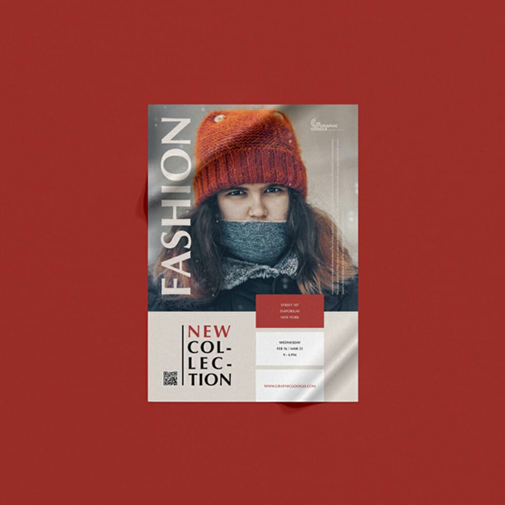 Free Premium A4 Paper Branding Flyer Mockup