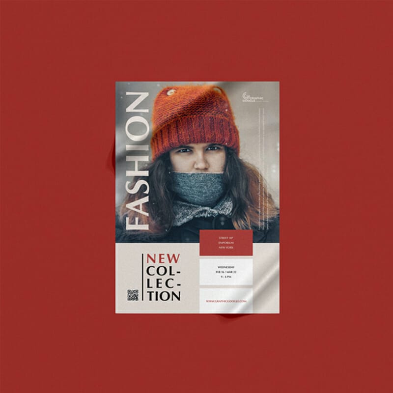 Free Premium A4 Paper Branding Flyer Mockup