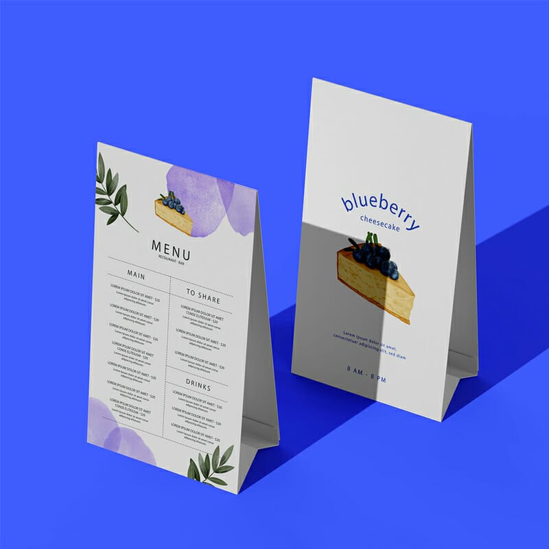 Free Restaurant Menu Mockup PSD