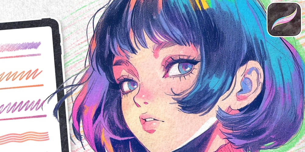 Free Retro Pencil Brushes for Procreate
