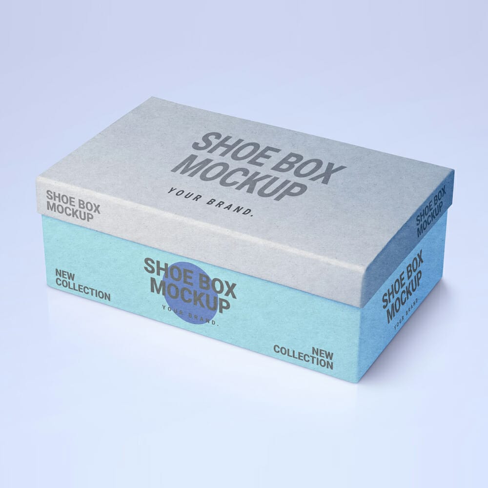Free Shoe Box Mockup