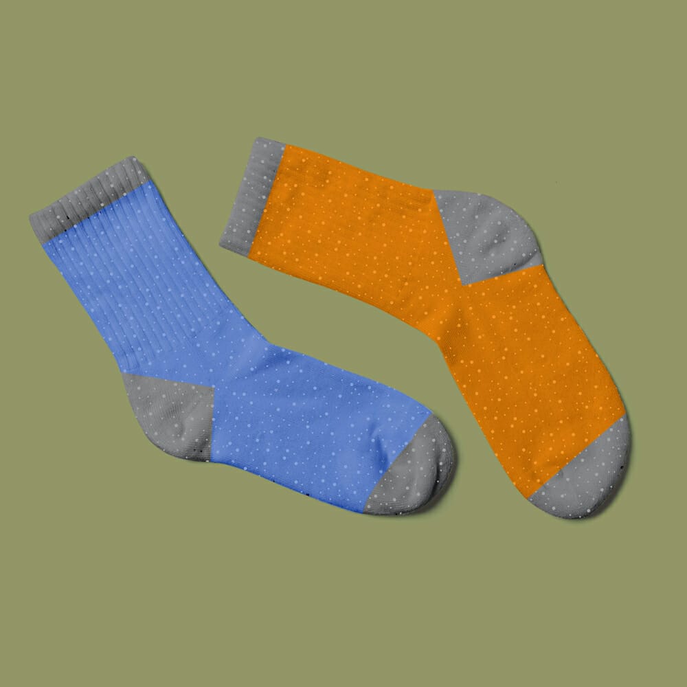 Free Socks Mockup