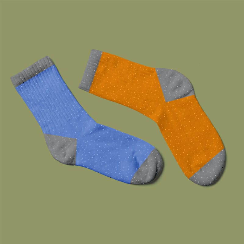 Free Socks Mockup