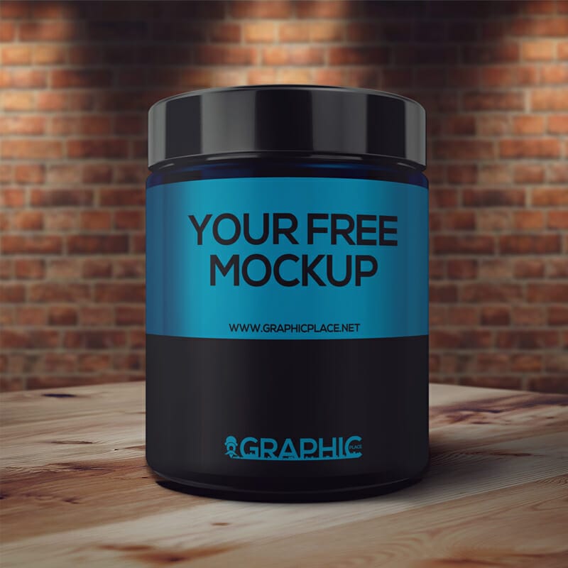 Free Sport Bottle PSD Mockup