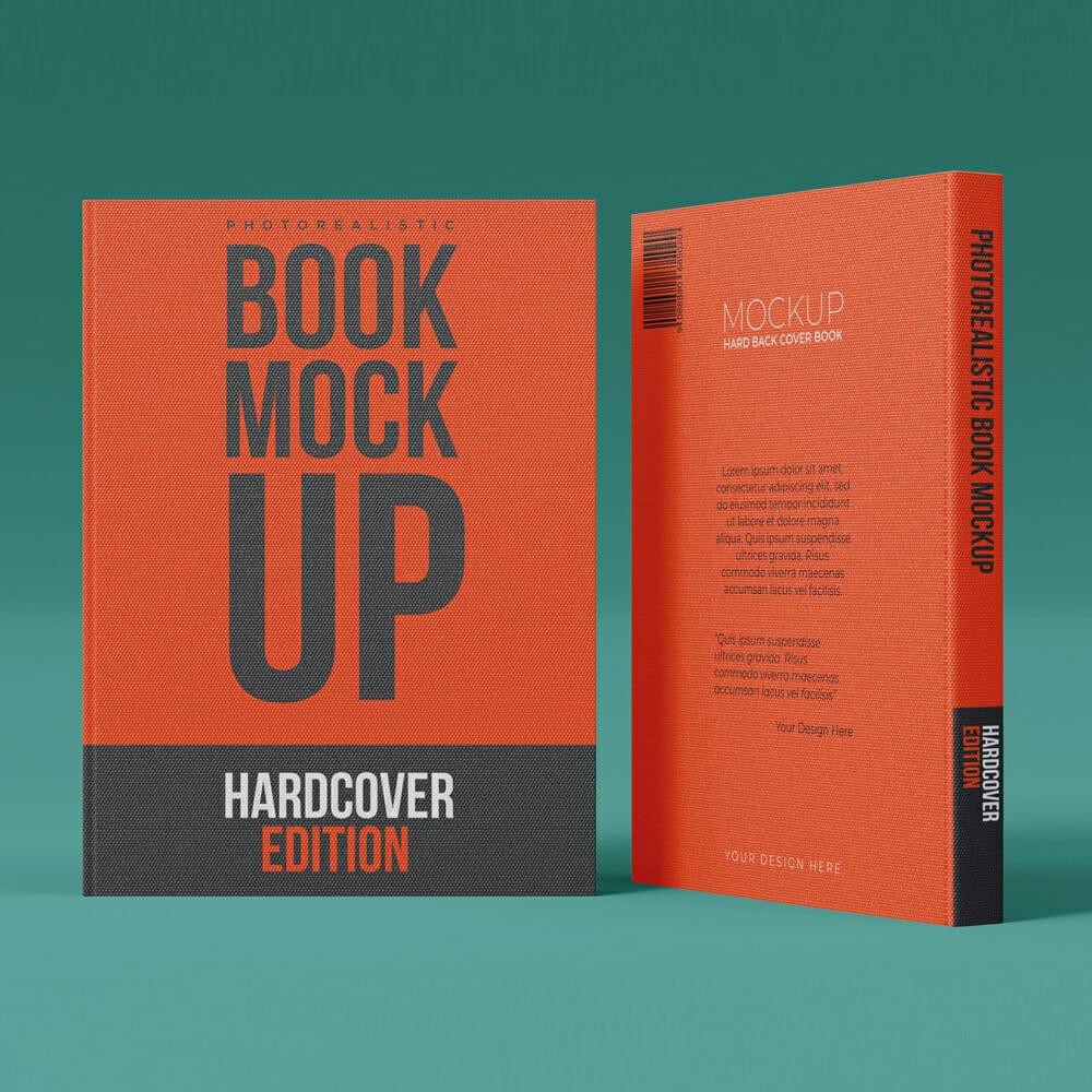 Free Standing Book Mockup