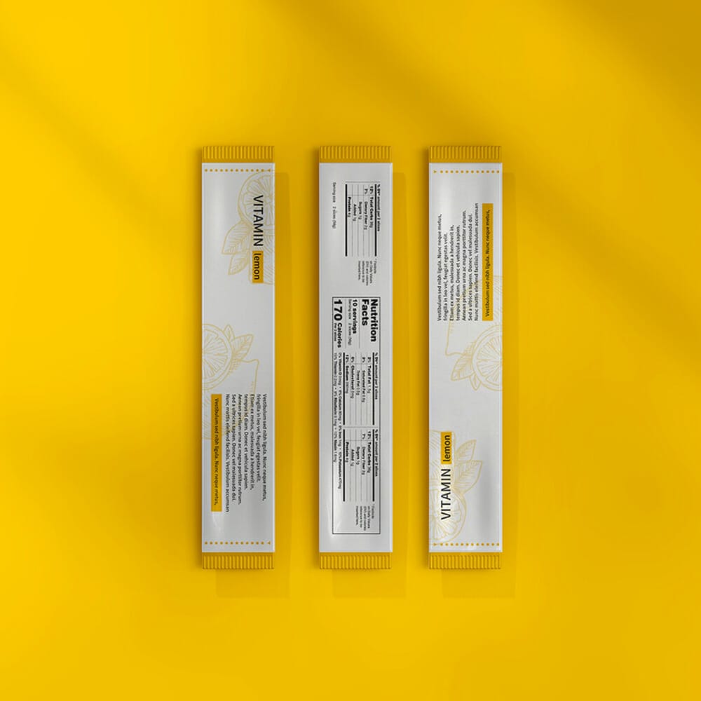 Free Stick Package Mockup PSD