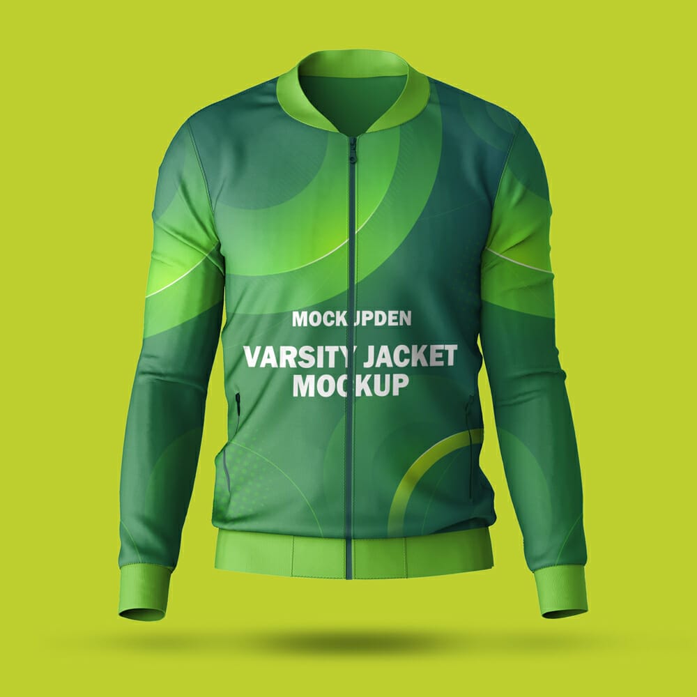 Free Varsity Jacket Mockup PSD Template